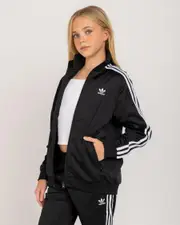 [Adidas] Adidas Girls' Firebird Top in Black Size 11/12 11/12 Black