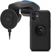 Quad Lock Windscreen/Dashboard Car Phone Holder with MAG Wireless Charging Head V2 and MAG Phone Case for iPhone 12 Mini