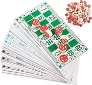 Generic 1 Set Russian Bingo Game Educational Bingo Party Decorations Tombola Bingos Jeux Scopa Cards Bingo Cards Chips Bingo Chips and Wand Easter Bingo Paper