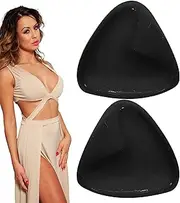 [Generisch] Sticky Bra Push Up, Adhesive Push Up Pads, Self-Adhesive Nipple for Women, Instant Lift Bra, Strapless Dress, Silicone Adhesive Bra for Swimsuit Sports, black, C