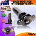 Hollow Anal Butt Plug Penis Inception Sheath Dildo Extender Cock Sleeve Sex Toy