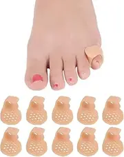 5 Pairs-Pinky Toe Cushion Splint, Gel Toe Separators, Little Toe Straightener with Loop, Pinky Toe Separators for Men Women, Prevent Blisters, Corn, Pain Relief (5 Pairs-Skin)