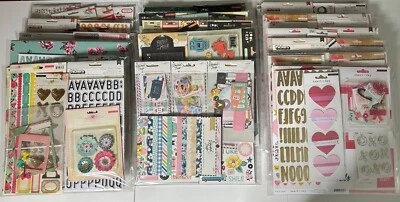 Crate Paper Mixed Lot 12x12 Scrapbook Kit-Variations-KissKiss, Heart Day, FaLaLa