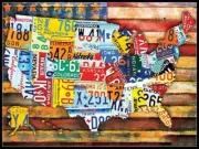 Counted Cross Stitch Pattern Needlework Chart X stitch-Collage USA Map