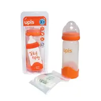 在飛比找蝦皮商城精選優惠-韓國UPIS 拋棄式奶瓶- 250ml-橘 現貨 寬口 拋棄