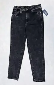 Buffalo David Bitton Women's Margot Mom Jeans Black Acid Wash 90’s Womens 29 NWT