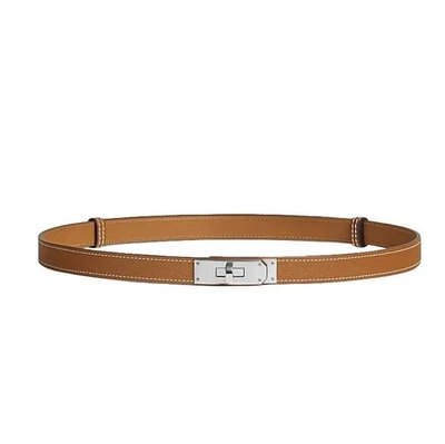 Hermes Kelly 18 Women's Belt with Gold Buckle H069853CK37 112868459