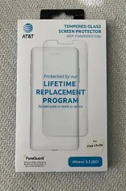 New AT&T Tempered Glass Guard Screen Protector For iPhone 13 Pro Max NIB
