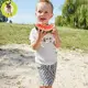 德國Lassig-嬰幼兒抗UV海灘尿布褲-橄欖條紋