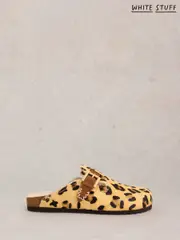 White Stuff Brown Myrtle Slip On Footbed Slippers (W81645) | $150