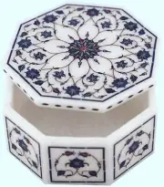 Small Jewelry Storage Box , Lapis Lazuli Bangle Box , Marble Accessories Box