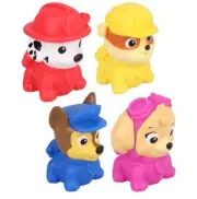 new Nickelodeon Paw Patrol Squeezable Bath Toys 4 Pieces