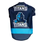 NRL Gold Coast Titans Pet Dog/Puppy Sports Breathable Jersey Clothing/Costume L