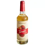 Torani Puremade Passion Fruit Flavoring Syrup 750 mL Glass Bottle 880602310