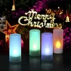 12 PCS Flameless Candles Realistic LED Cordless Tealight Candles 6 Colors Cha AU