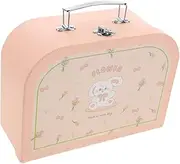 MAGICLULU Box Mini Decorative Suitcase Storage Box with Lid for DIY Art Projects Portable Keepsake Box for Crafts and Present Wrapping for Kindergarten and Home Use Pink
