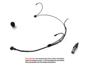 Ultra Lightweight Black Headset Microphone Headworn Mic for AKG Wireless_clear