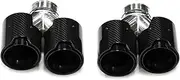 Quad Carbon Fiber Exhaust Tip Compatible For BMW F10 F11 535d 535i 640i 640d Car Exhaust System Nozzle Tip Tuning Muffler Tip(Carbon Fiber A)