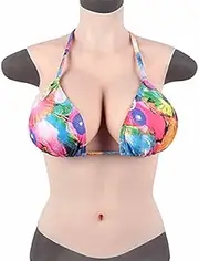 Half Body Form Silicone Breasts Realistic Fake Breastsplate Soft Cotton of Filled for Transvestites Trans Sex Boobs Crossdresser