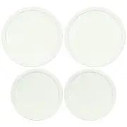 CorningWare FS-1-PC French White Lids and F-5-PC French White Lids (2-Pack)