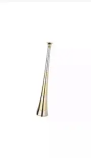 Fox Hunting Horn, Brass Hunting Horn Made Of Brass & White Copper Collar