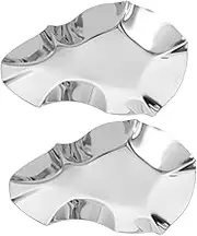 ULTECHNOVO Stainless Steel Oyster Plates Large Oyster Shells for Cooking for Sauce Clam Shells Baking Crafts