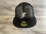 Fear of God New Era 59Fifty Fitted Black Baseball Hat 7 Mesh Essentials