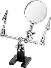 Helping Hand Magnifier Magnifying Glass Jewelry Clamp Holder Soldering Stand