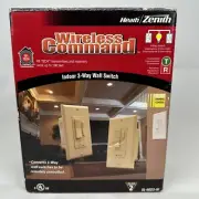 Heath Zenith SL-6023-IV Wireless Command, RF 3-way wall switch 2 Pack
