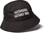 minifan Fishing Hat: Feels Full – Hat Drinking Mallorca – Hat Bucket Hat Festival Summer Hat Sun Hat Festival Clothing – Alcohol Beer Celebration Party Bachelor Party Fishing Hat, Black, L/XL