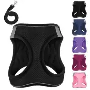 Dog Harness with Leash Set, No-Pull Step-in Reflective Pet Harness with 1 Lea...