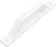 Barn Pull Handle, Sliding Door Handle Glossy Finish Corrosion Resistant Compact Size Simple Style with 2 Screws for Home and Warehouse (White)
