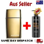 Babyliss Pro GOLD Foil FX02 Metal DOUBLE FOIL SHAVER (Cord/Cordless) FREE POST
