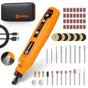 HARDELL Mini Cordless Rotary Tool Kit 5-Speed and USB Charging with 61 Access...