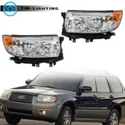 Headlight For 2006 2007 08 Subaru Forester XT/2.5 XT Halogen L+R Headlamp Chrome (for: Subaru)
