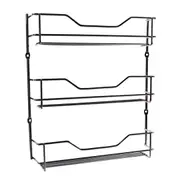 Entree Chrome 3 Tier Spice Rack - Silver