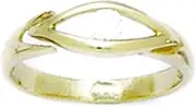 [JewelryWeb] 14k Yellow Gold CZ Simulated Diamond Adjustable Eye Shape Body Jewelry toe ring-toe ring for Women