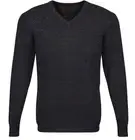 Men's Advatex Varesa Wool Pullover Jumper Cardigan V Neck - Charcoal