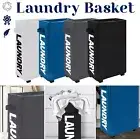 Laundry Basket on Wheels Rolling Bag Washing Clothes Storage Bin Collapsible 38L