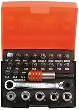 Bahco 2058/S26-2 BH2058/S26-2 Bit Set, Silver, 1/4-Inch, Set of 26 Pieces