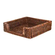 Dark Brown Rattan Napkin Holder