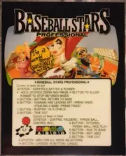 Baseball Stars Neo Geo Mini Arcade Marquee