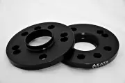 15MM AUDI 5X100 CB 57.1 HUB CENTRIC SPACERS BLACK ANODIZED