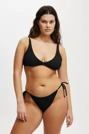 [Body] Body - High Apex Bikini Top - Black crinkle S BLACK CRINKLE