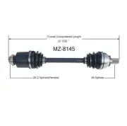 2004-01/06/2005 Mazda 3 2.0L 2.3L M/TP/S CV Drive Axle Shaft MZ8145
