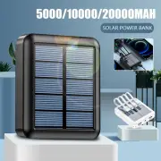 Mini Solar Charger 95% Conversion Built-in Cable Fast Charging with LED Lamp