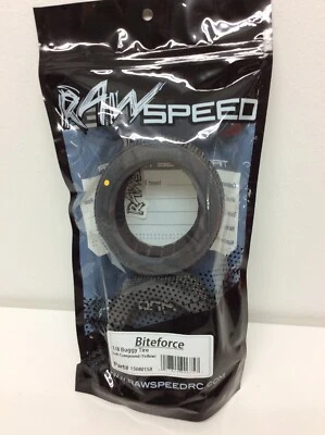 RAW 150801S Raw Speed RC "Biteforce" 1/8 Buggy Tires 2, Soft