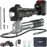 NEW! TaskStar Electric Grease Gun, 10,000 PSI, Battery Powered & 39.4" Flex Hose