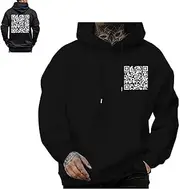 [Generic] Funny Fu Qr Code Hoodie，F U Qr Code Hoodie，Fuck You Qr Code Hoodie，Fu Qr Code Sweatshirt，Winter Thick Sweatshirt