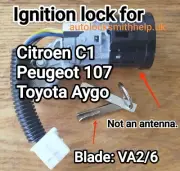 For Citroen C1, TOYOTA AYGO, Peugeot 107.Ignition barrel lock N0501412 N0502200